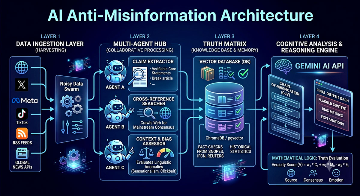 Gemini AI College Portal Flowchart Blueprint